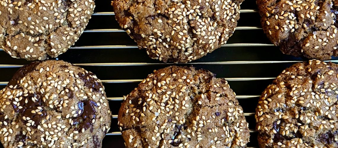 Laila’s Salted Chocolate Chip and Tahini cookies