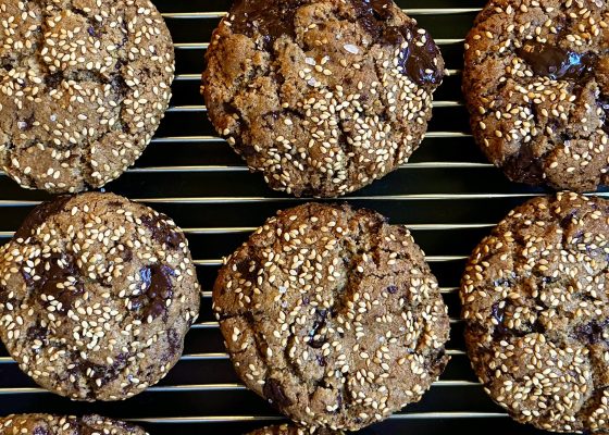Laila’s Salted Chocolate Chip and Tahini cookies
